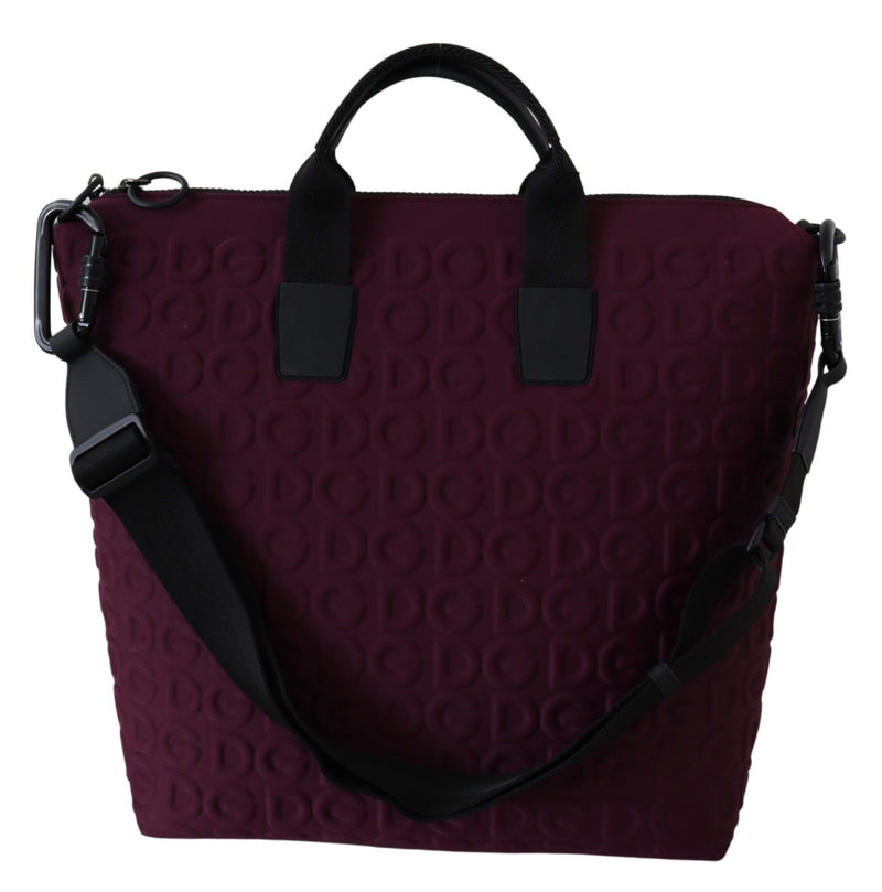 Maroon DG Embossed Crossbody Hand Purse