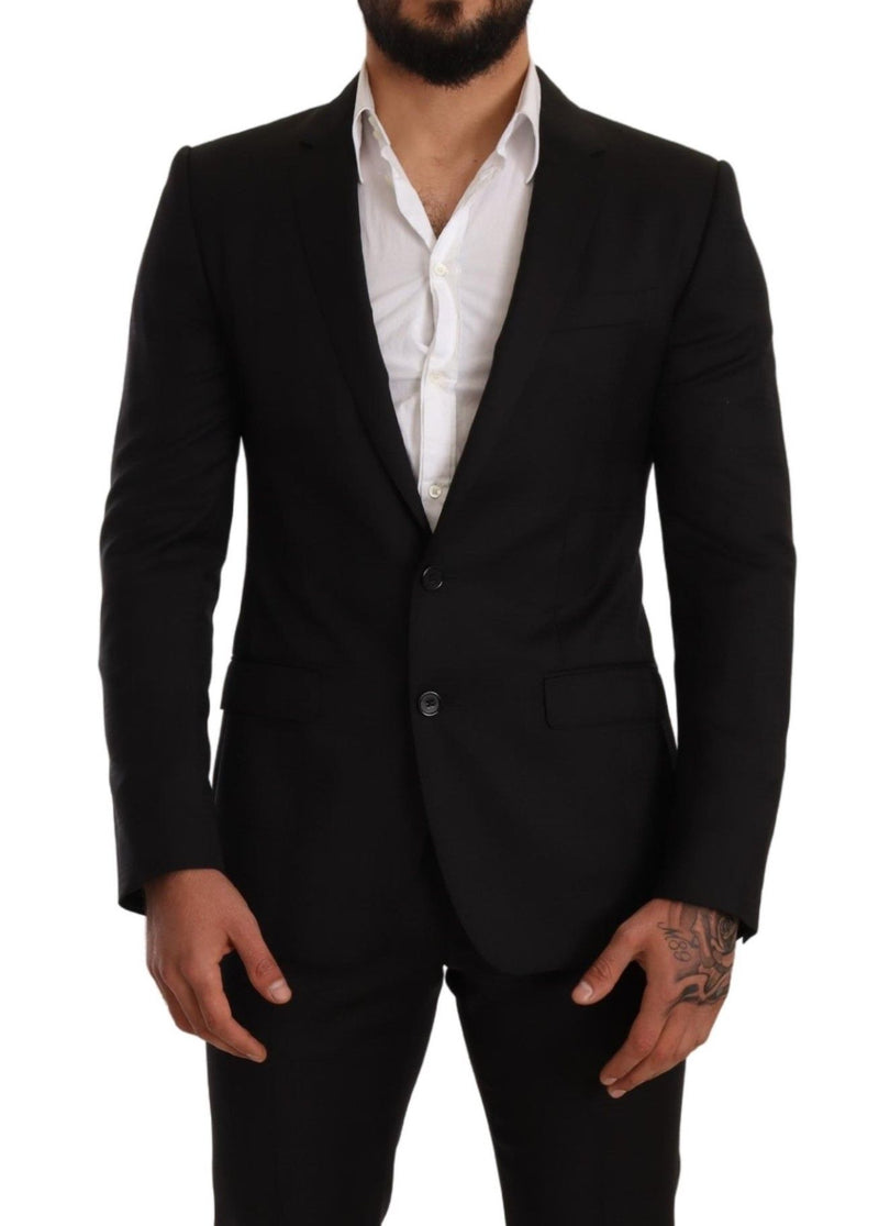 Black Check MARTINI SLIM FIT 2 Piece Suit