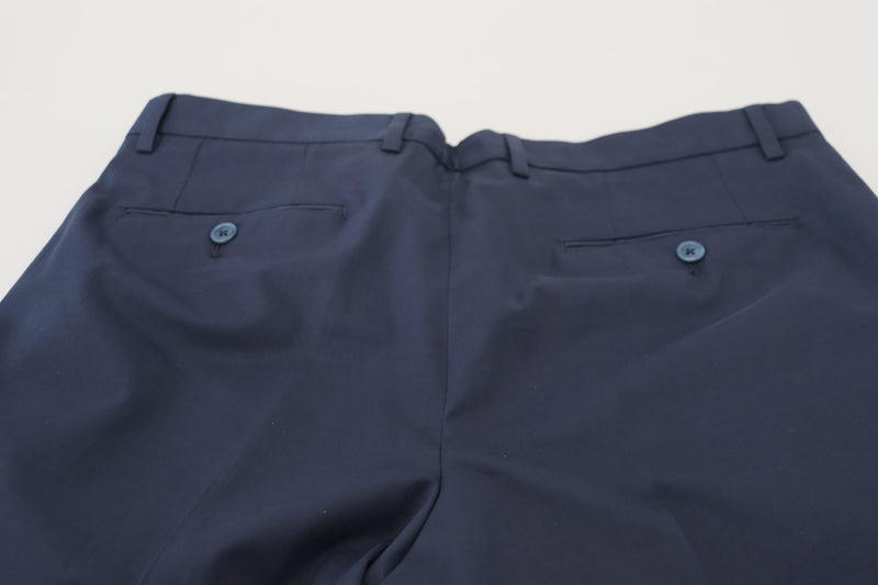 Blue Chinos Cotton Stretch Casual Shorts