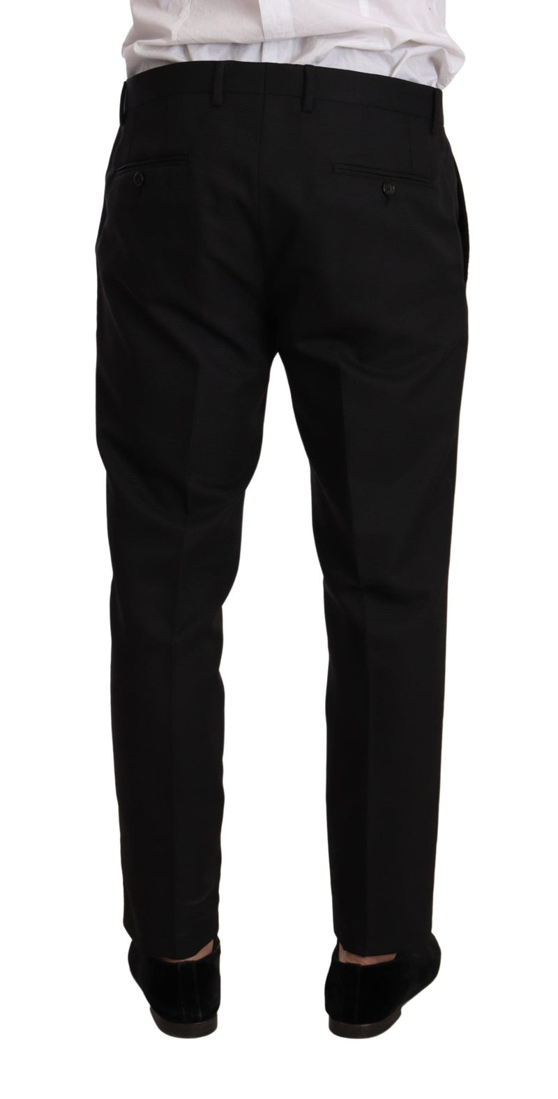 Black Fantasy Slim Fit Wool MARTINI Suit