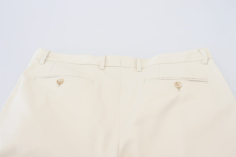 White Chinos Cotton Stretch Casual Shorts