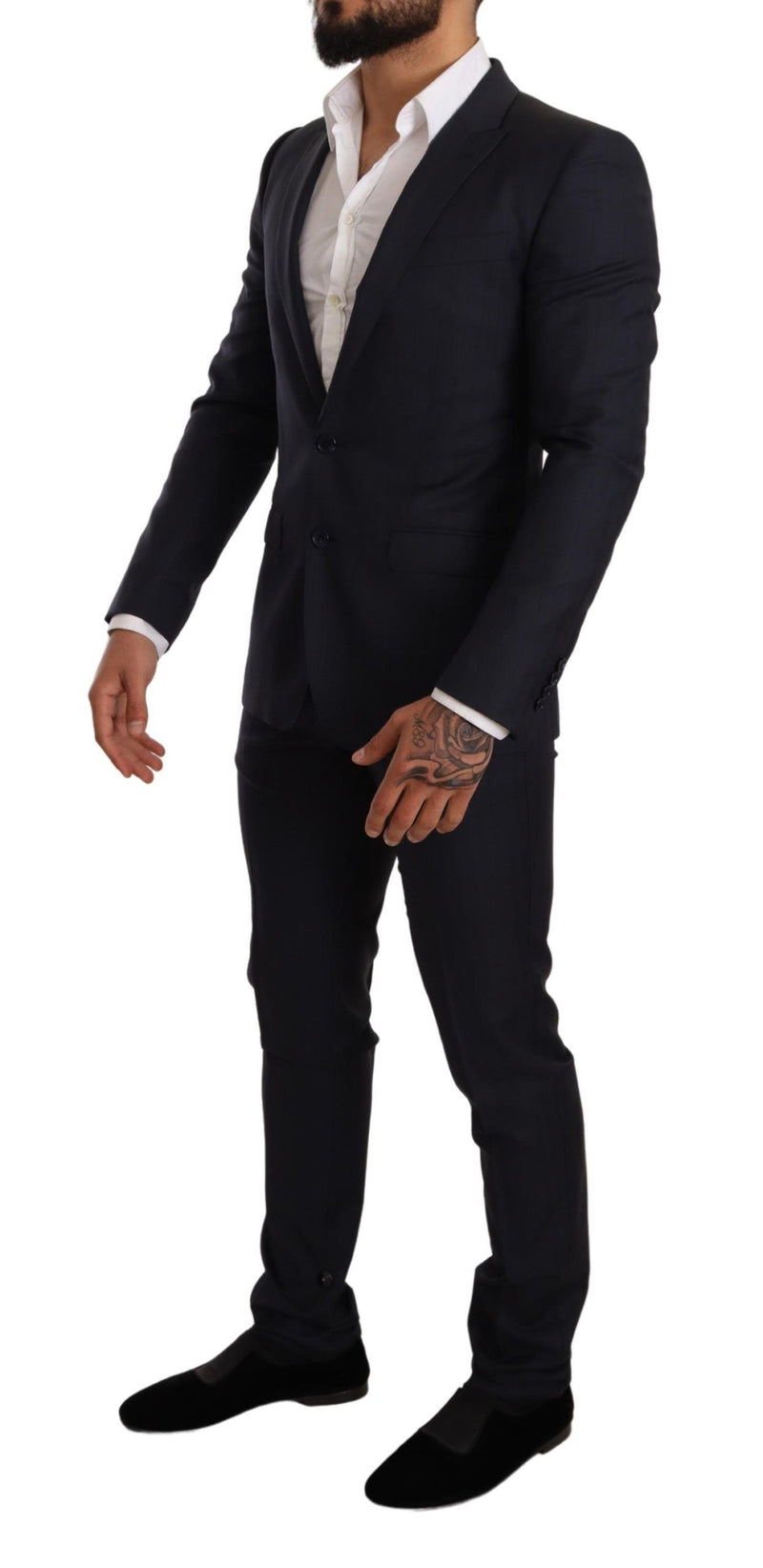 Blue Wool Slim Fit 2 Piece MARTINI Suit