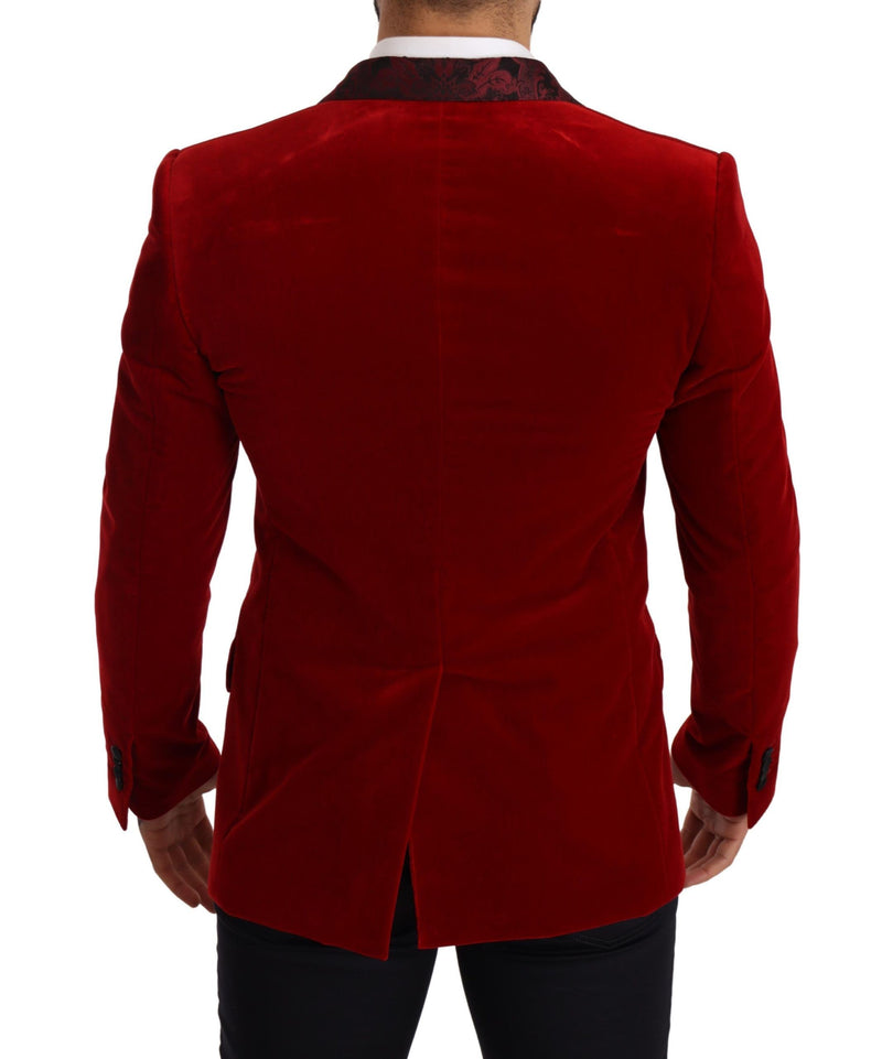 Red Velvet Double Breasted SICILIA Blazer