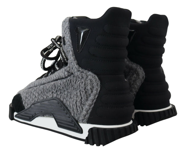 Black Gray Fabric High Tops NS1 FUTURE Sneakers