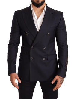 Blue Cashmere Silk Slim Fit SICILIA Blazer