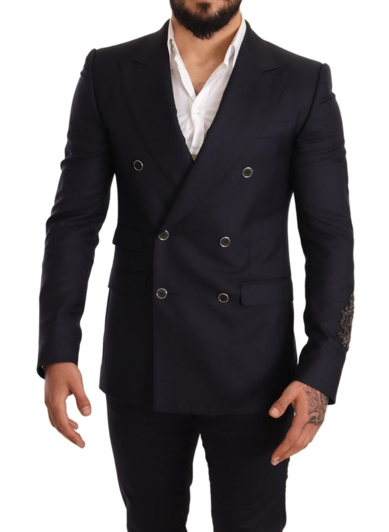 Blue Cashmere Silk Slim Fit SICILIA Blazer