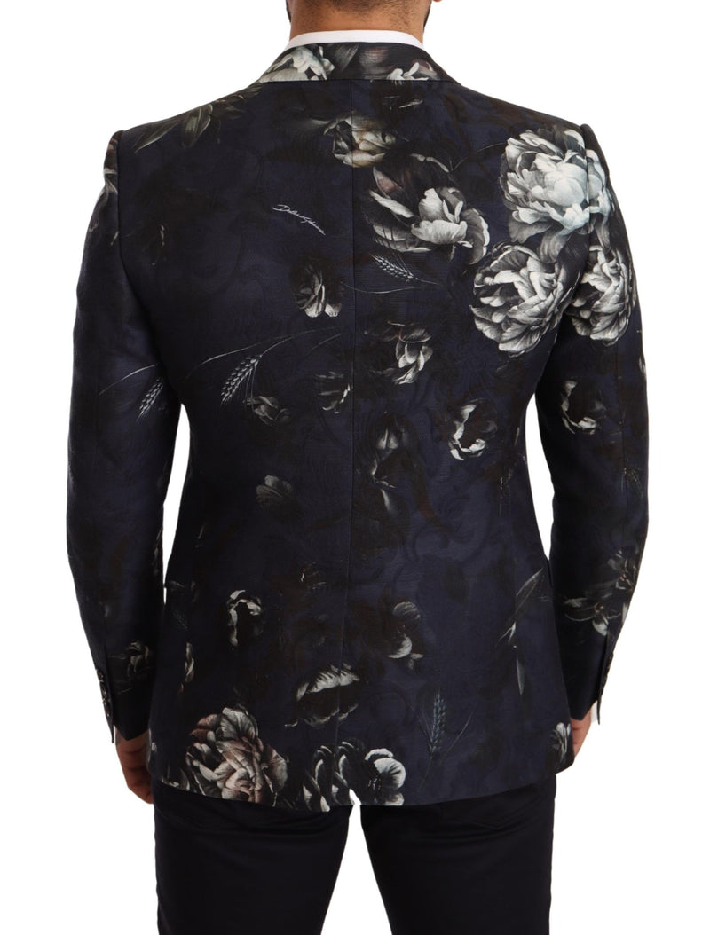 Blue Floral Slim Fit MARTINI Blazer