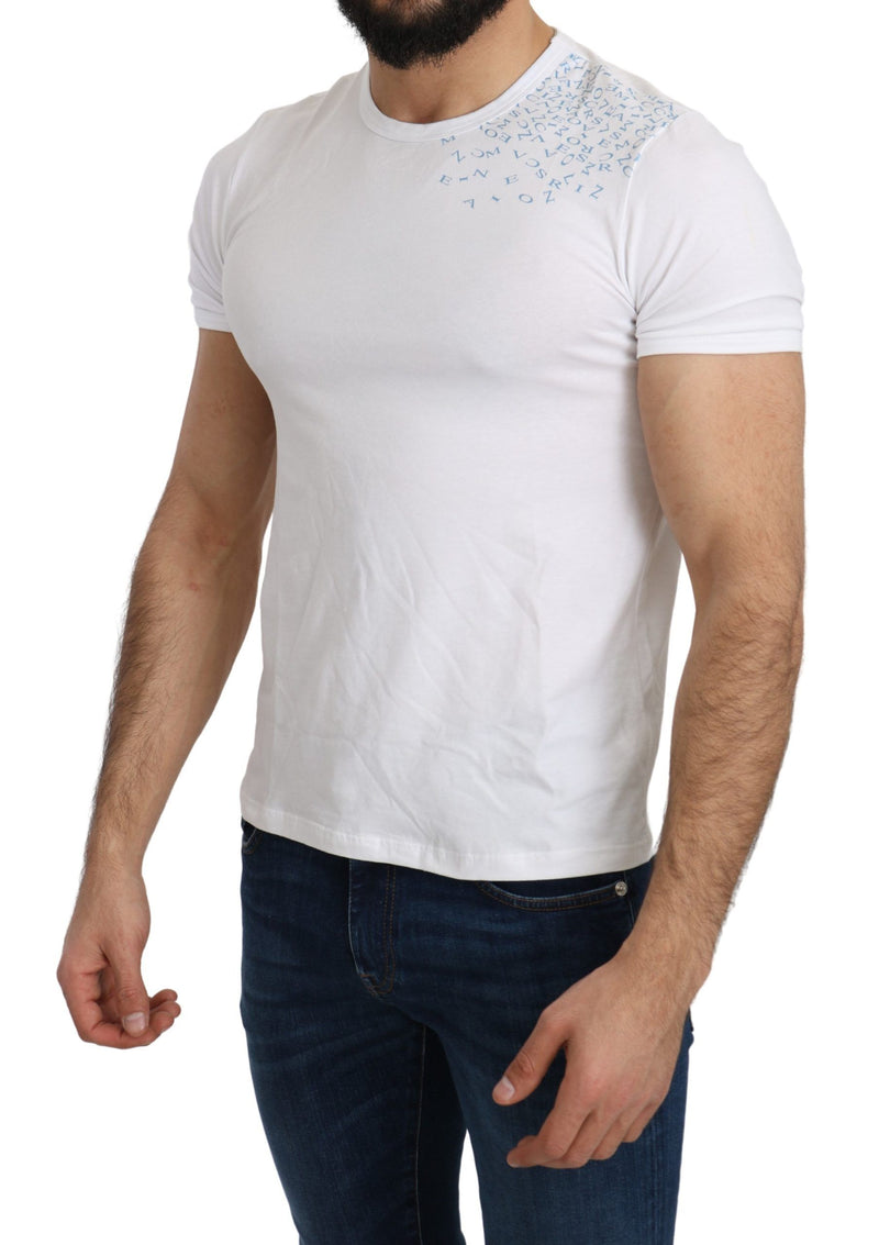 White Cotton Stretch Top Beachwear T-shirt