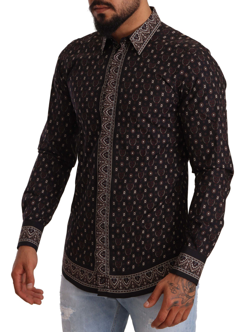 Multicolor Graphic Pattern Cotton Shirt