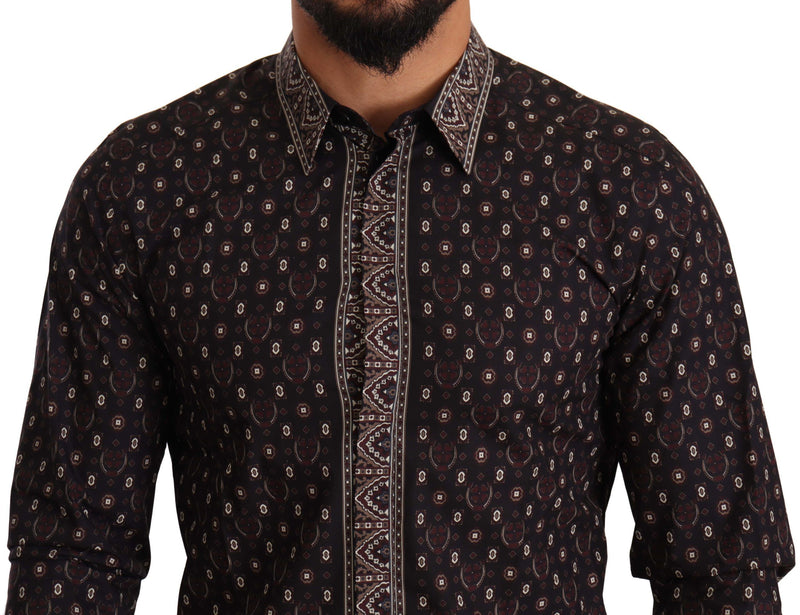 Multicolor Graphic Pattern Cotton Shirt