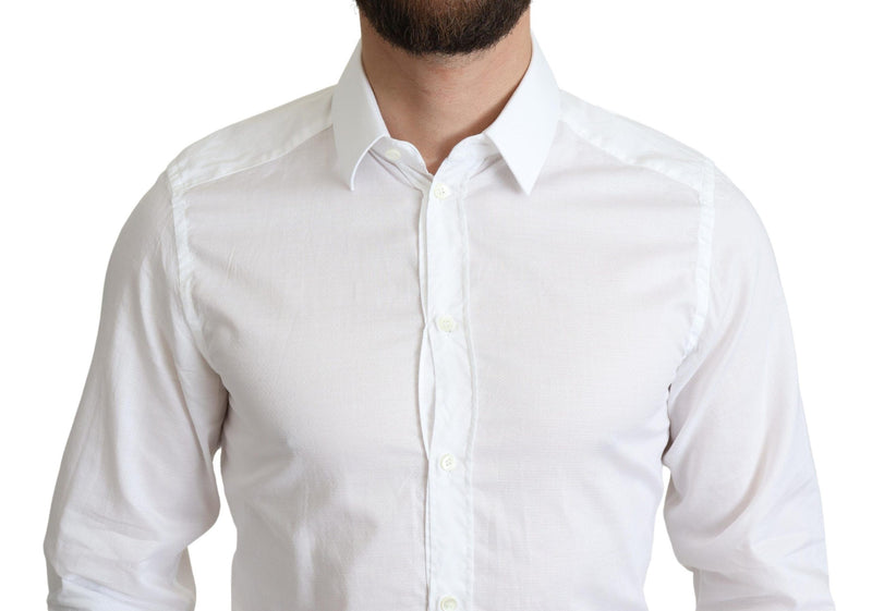 White Cotton Long Sleeves Formal Shirt