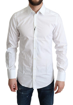 White Pure Cotton Men Dress Formal Shirt