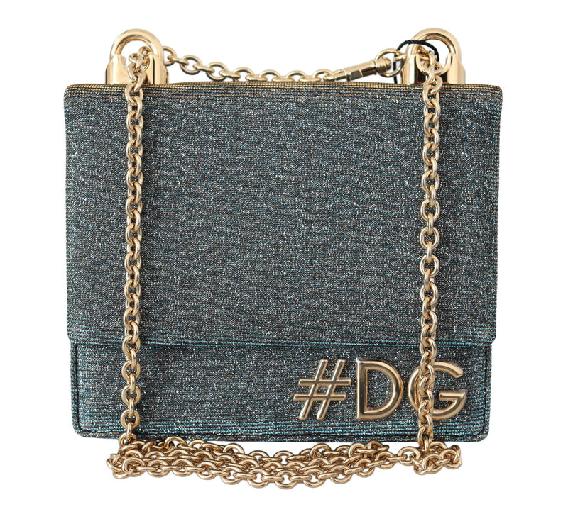 Blue Cotton #DG Gold Chain Mini Crossbody Borse Bag