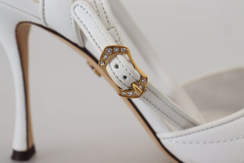 White Devotion Embellished Sandals Shoes