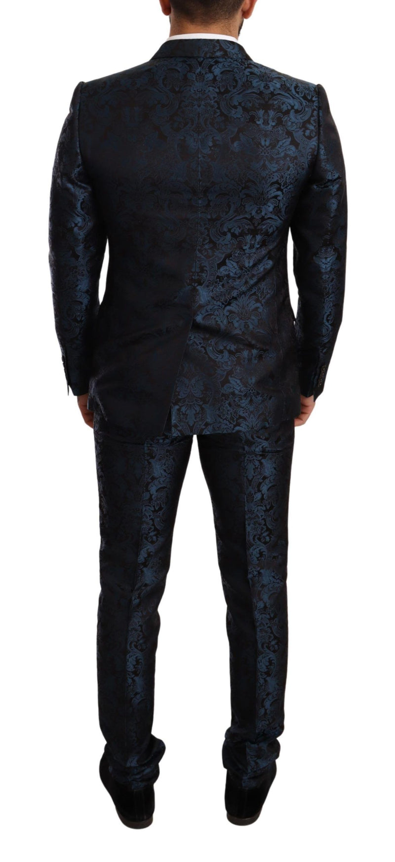 Blue Black Jacquard 2 Piece Set MARTINI Suit