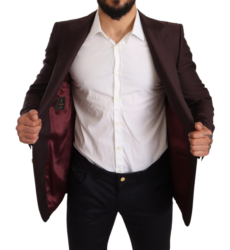 Purple Wool Slim Fit Jacket SICILIA Blazer