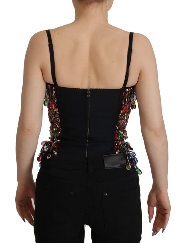 Multicolor Jeweled Corset Spring Bustier Top