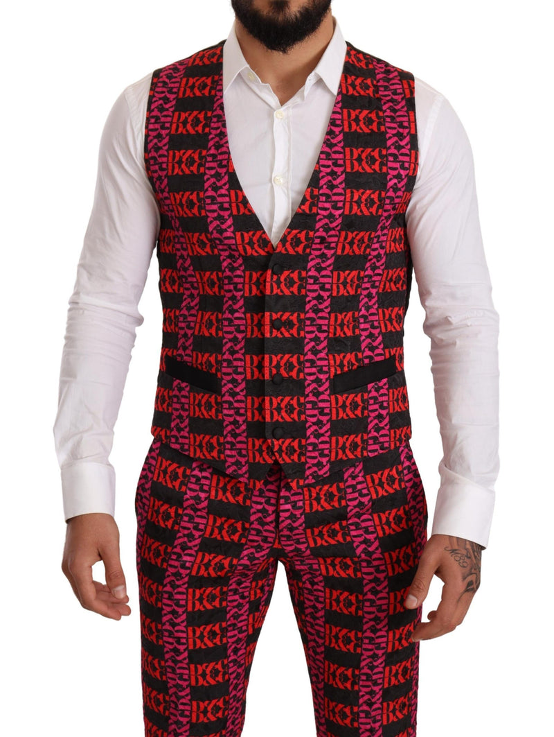 Multicolor D&G Logo Print 3 Piece Set Suit