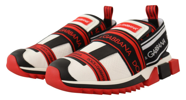 Red White Black Sneakers Sorrento Sandals