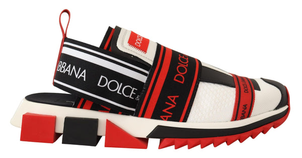 Red White Black Sneakers Sorrento Sandals