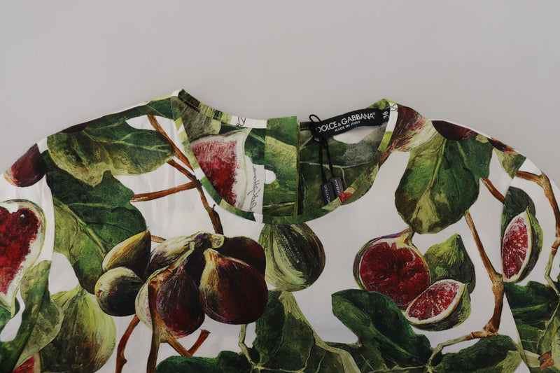 Crew-neck Cotton Top Blouse Fruit T-shirt