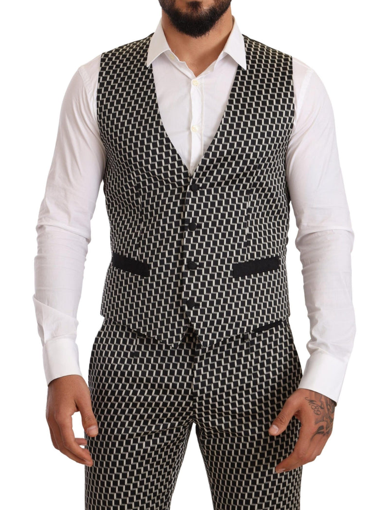 Black White Check 3 Piece Set MARTINI Suit