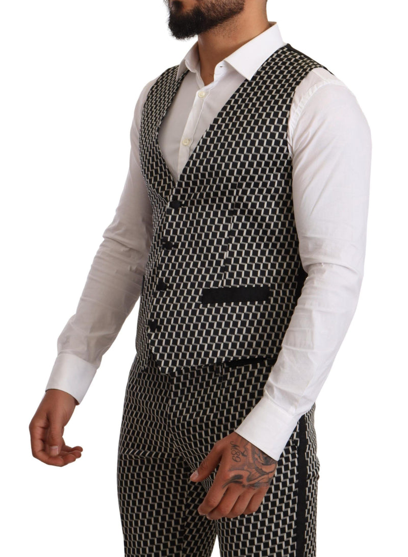 Black White Check 3 Piece Set MARTINI Suit