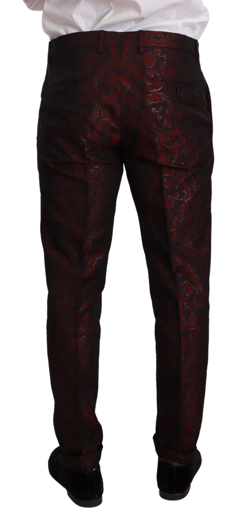 Red Brocade Slim 2 Piece Set MARTINI Suit