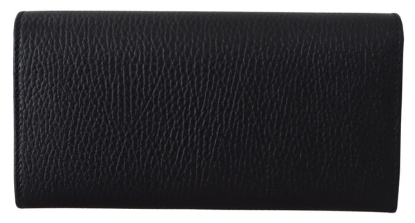 Black Icon Leather Wallet