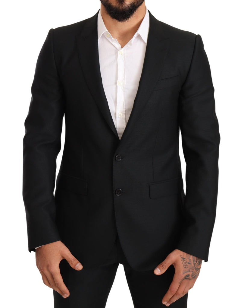 Black Wool Slim 2 Piece Set MARTINI Suit