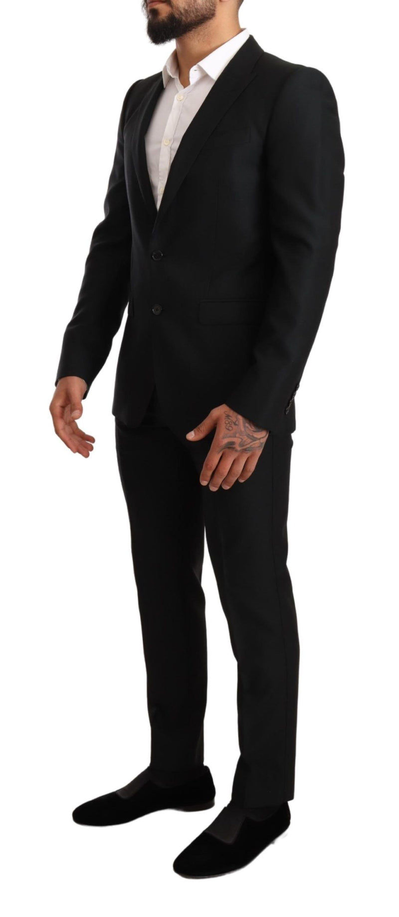 Black Wool Slim 2 Piece Set MARTINI Suit