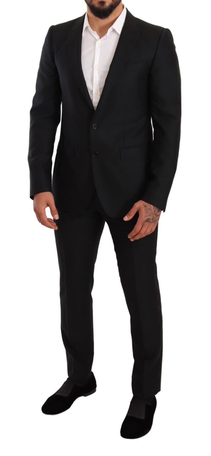 Black Wool Slim 2 Piece Set MARTINI Suit