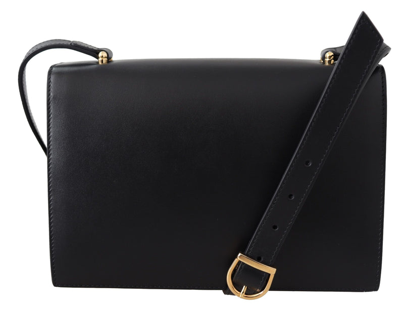 Black Leather Zumi Shoulder Bag