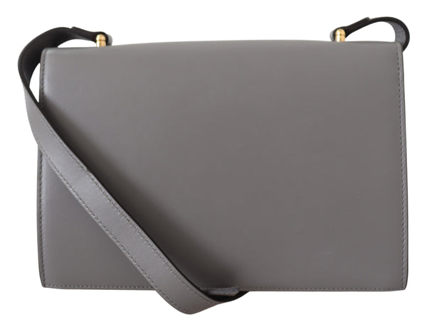 Grey Leather Zumi Shoulder Bag