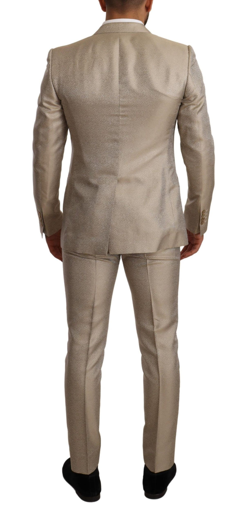 Gold Silk Slim 3 Piece Set MARTINI Suit