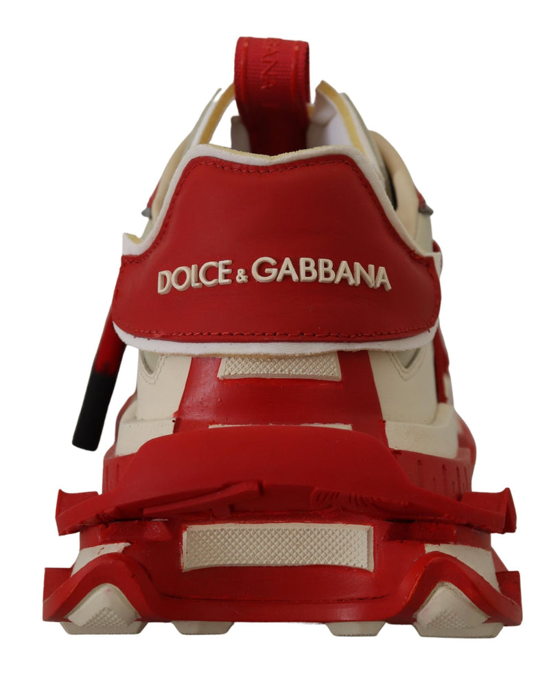 SPACE DG-5862 Red Beige Sneakers Shoes