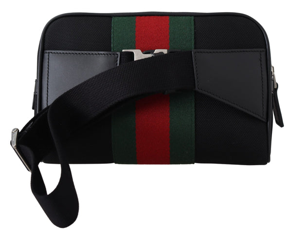 Nylon Web Red Green Waist Belt Bag