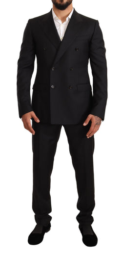 Black Wool Slim 2 Piece Set TAORMINA Suit