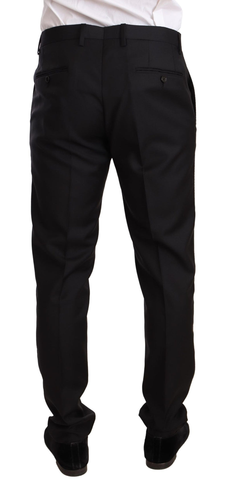 Black Wool Slim 2 Piece Set TAORMINA Suit