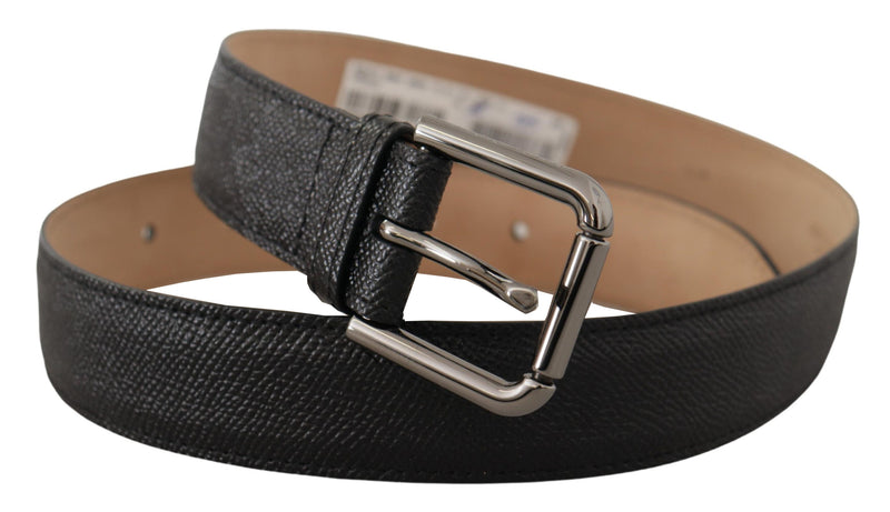 Black Calf Leather Brown Backend Belt