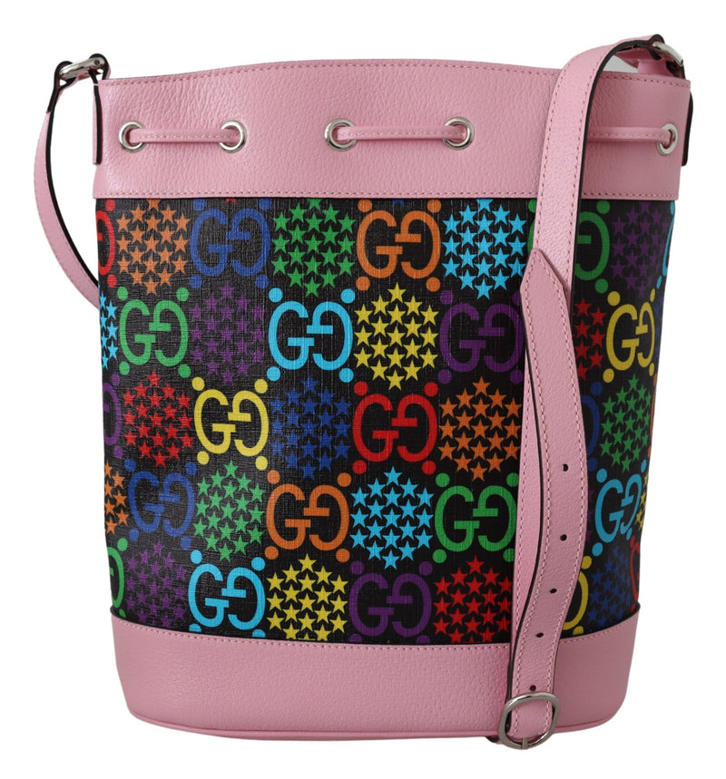 Multicolor GG Psychedelic Print Bucket Bag