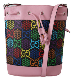 Multicolor GG Psychedelic Print Bucket Bag