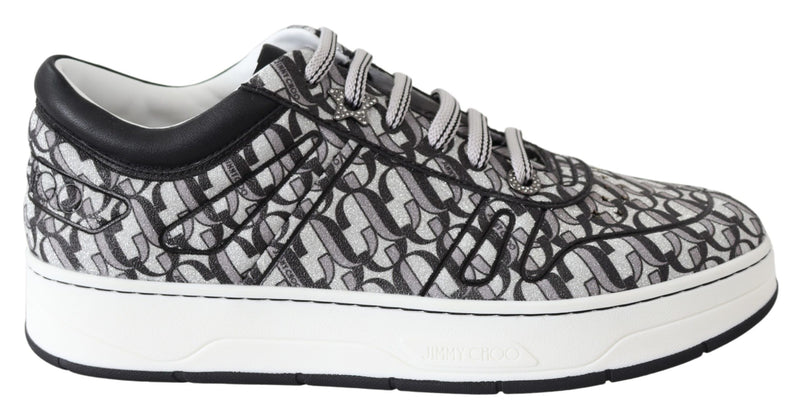 Hawaii Silver Black Glitter Sneakers