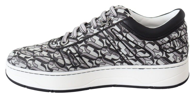 Hawaii Silver Black Glitter Sneakers