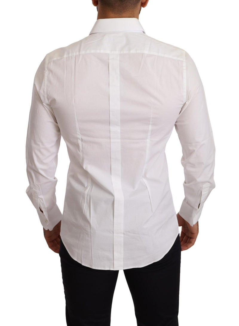 White Cotton Stretch Formal Shirt