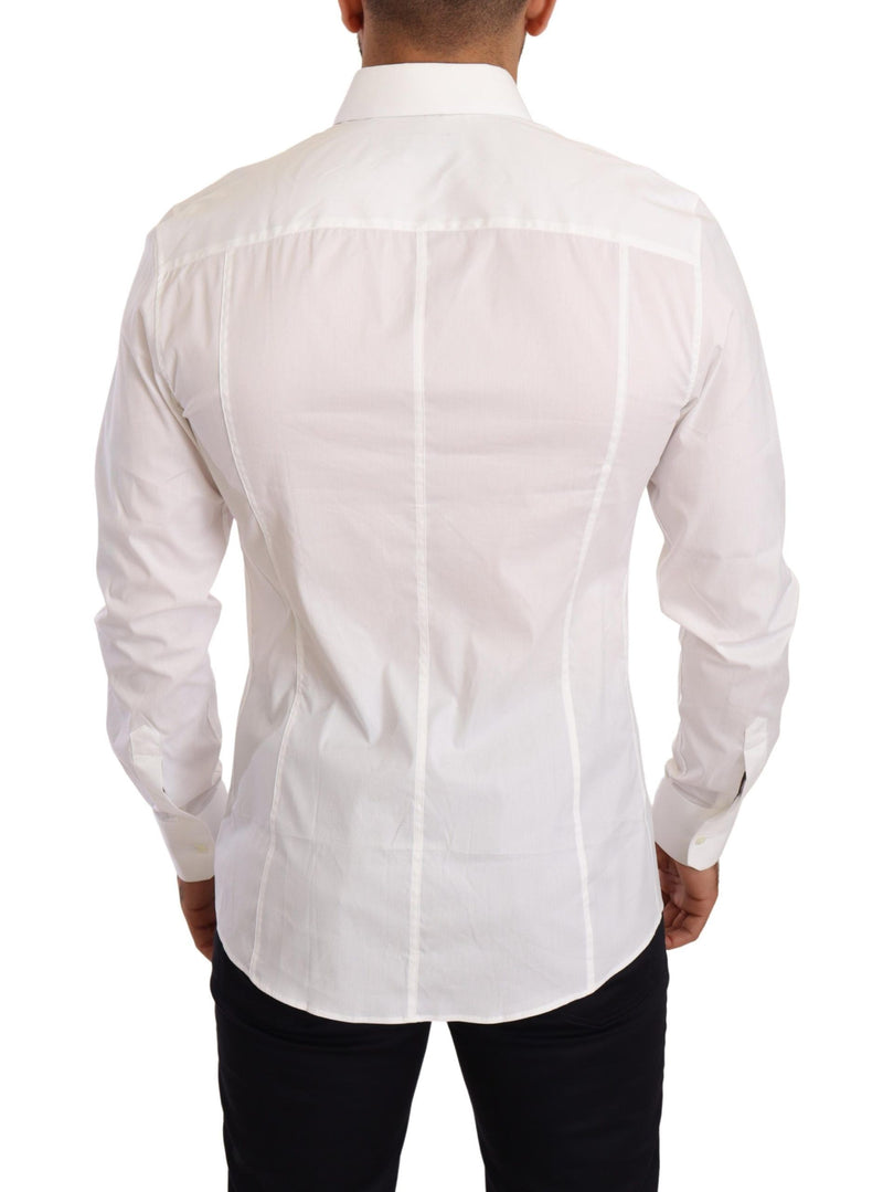 White Cotton Stretch Formal Shirt