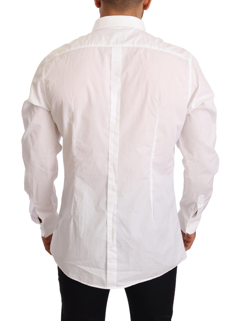 White Cotton Stretch Formal Shirt