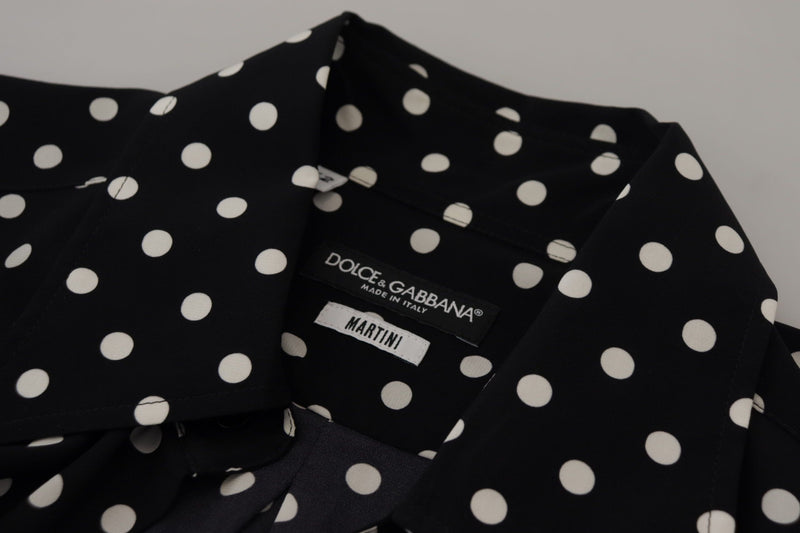 Black White Polka Dots MARTINI Shirt