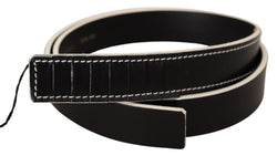 Black White Leather Fashion Waist  Belt