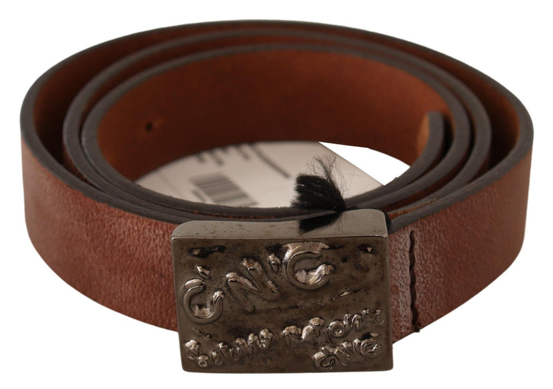 Brown Metal Buckle Waist Belt